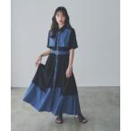 ワンピース プリーツカットアウトワンピース(HARE)