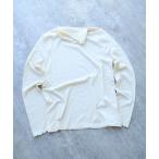 tシャツ コットン/ウール ハイネックプルオーバー レディース