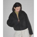 「TODAYFUL」 ジップアップブルゾン 36inch チャコールグレー レディース