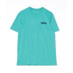 「patagonia」 ワンポイント半袖Tシャツ S グリーン メンズ