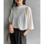 tシャツ 「THE SHINZONE/ザ シンゾーン」 シアー ハーフスリーブ スウェットシャツ レディース