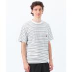tシャツ バッキンガムベア ランダムボーダー ワンポイントTシャツ メンズ