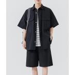  выставить [TOBEE] большой Silhouette рубашка с коротким рукавом & шорты 2 пункт выставить легкий мужской женский 