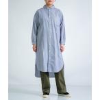 ショッピングチュニック チュニック 「D.M.G / ディーエムジー」 50コーマストライプ ラウンドカラーチュニック