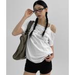 tシャツ 「MADE」 ルーブルオフショルダー半袖Tシャツ レディース