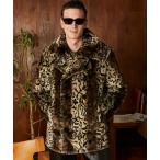 pコート ピーコート Schott/ショット/LEOPARD FUR PEACOAT/レオパード ファーピーコート メンズ レディース