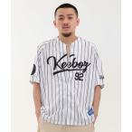 シャツ MESH STRIPE BASEBALL JERSEY メンズ