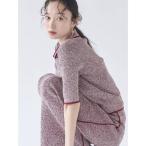 ワンピース ポロニットプル×スカートセットアップ
