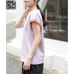 tシャツ FORK&SPOON カラーボーダーショートスリーブTシャツ レディース
