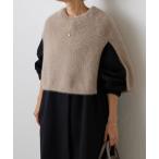 「BEARDSLEY」 ニットポンチョ FREE モカ レディース