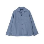 ショッピングリネン ブルゾン アウター ベルジャンリネン シャツブルゾン LIBECO メンズ