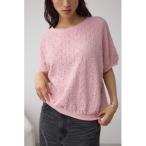 tシャツ カットジャカードトップス 