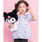 ブラウス シャツ 「マイメロディ&クロミ×SLAPSLIP」リボン付き総柄フレアチュニック(90~130cm) キッズ 子供服 男の子 女の子