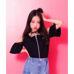tシャツ リブ肩あきトップス キッズ 子供服 女の子