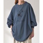 tシャツ フラワープリントロンT レディース