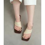 サンダル Gold Metal Part Flat Sandal / ゴールドメタルパーツフラットサンダル レディース