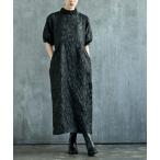 ワンピース ジャガード袖タックバルーンオケージョンワンピース