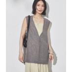 ベスト ジレ ラメメッシュベスト レディース
