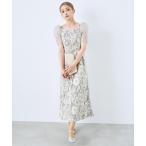 ドレス 「2025新作」「オケージョンドレス/結婚式/お呼ばれ」エンブロイダリーレースワンピース