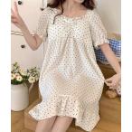 パジャマ ルームウェア 「 ammy. / エイミードット 」 カップ付き フリルワンピース ルームウエア / パジャマ レディース