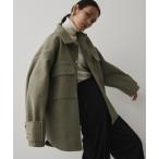 [DFFUR.] пальто с отложным воротником FREE хаки женский 