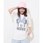 「Disney」 半袖Tシャツ M ベージュ レディース