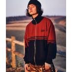 「glamb」 ニットカーディガン L レッド メンズ