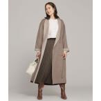 [NANO universe] Пальто Честерфилд 38 мокка женский 