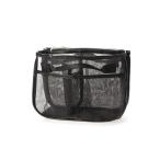 ショッピングバッグインバッグ cache cache カシュカシュ メタリックチュールバッグインバッグ