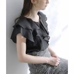 ブラウス シャツ 「洗える」フレアフリルブラウス レディース
