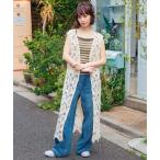 ベスト ジレ クロッシェ 編み ロン�