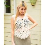 ベスト ジレ クロッシェ 編み フリ�