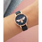 腕時計 「OLIVIA BURTON/オリビアバートン」レインボー - ラッキービー ヴィーガン ブラック＆ローズゴールド レディース