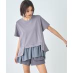 tシャツ 裾フリル デザイン Tシャツ 