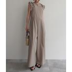 ラッシュガード ショルダーフリルラッシュガードオールインワン レディース