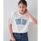 tシャツ カラーロゴTシャツ「洗濯機洗い可」 レディース