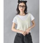 キャミソール 2WAY リボン ニット キ�