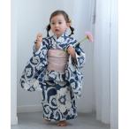 浴衣 キッズ浴衣3点セット 女の子 utatane×注染工房 kids 日本製注染 キッズ 子供 女の子