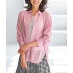 ブラウス シャツ 大人のシアー感！綿１００％楊柳素材シャツ レディース