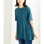 チュニック ひんやり！サイドギャザー使いチュニック