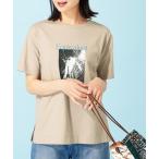 tシャツ ヒンヤリ！綿１００％大人フォトプリントＴ レディース