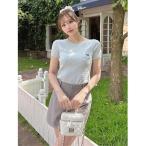 ニット セーター Dベアケーブルニットトップス レディース