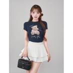 tシャツ イラストDベアTシャツ レディース