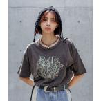 tシャツ ボタニカルシシュウTシャツ レディース