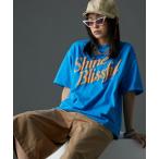 tシャツ 綿100%発砲ロゴプリントTシャツ「大きいサイズ有」GEVS. レディース