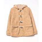 [BEAMS HEART] полупальто "даффл коут" - бежевый женский 