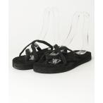 「Teva」 フラットサンダル 24cm ブラック レディース