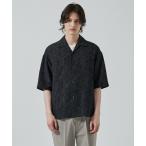 シャツ 「STUDIOUS」JACQUARD SHIRTS S.S メンズ