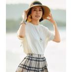 tシャツ ドレーピードルマンスリーブ ニットソー レディース