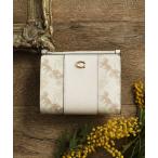「COACH」 財布 フリ- ホワイト レディース